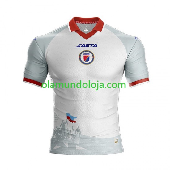Camisola Haiti Homem Equipamento Segundo Copa do Mundo 2026 Manga Curta